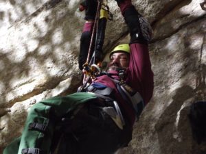 enock climbing with paradox sports gunks