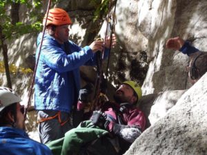 enock and gary dunn climbing with paradox sports gunks