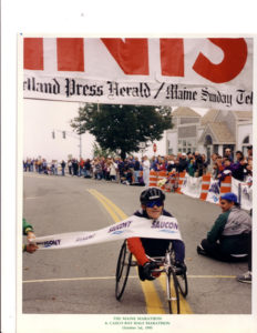 Finishing the Maine Marathon