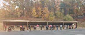 Group shot of competitors at Adaptive shooting competition