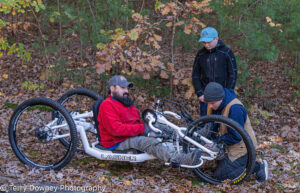 trying out the lasher handcycle